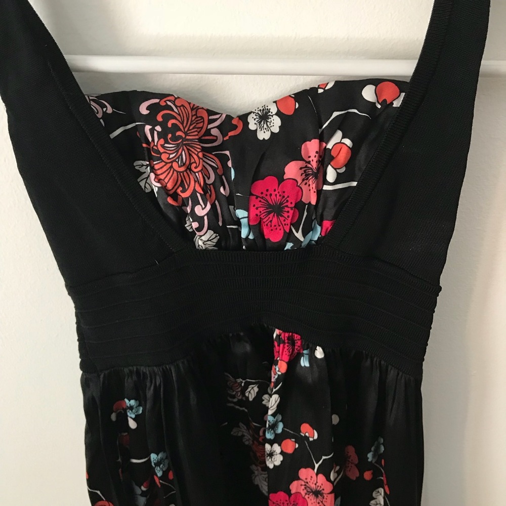 Bebe Flowing Halter Top